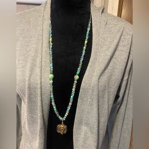 Handmade marigold necklace